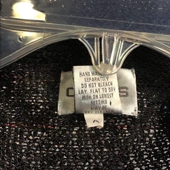 CHICO’S women’s open front sweater w/fringe at the bottom hem szM/L - Picture 7 of 7